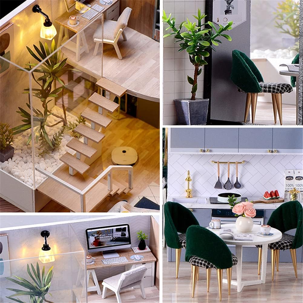 Maison de Poupée - MiniDollhousePuzzle™ - Scandinave Bleu